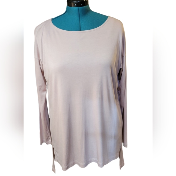 Eileen Fisher Stretchy‎ Tunic Top Dusty Pink Medium - Picture 1 of 9